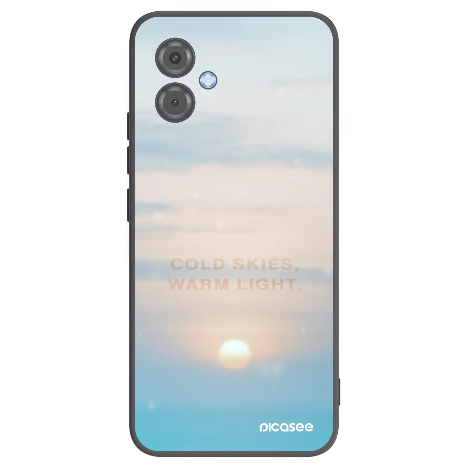 Picasee Μαύρη θήκη σιλικόνης για Motorola Moto G14 - COLD SKIES