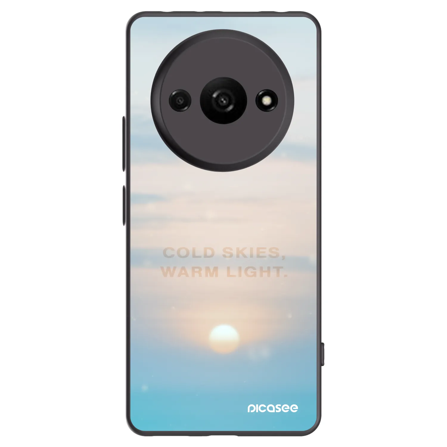 Picasee Μαύρη θήκη σιλικόνης για Xiaomi Redmi A3 - COLD SKIES