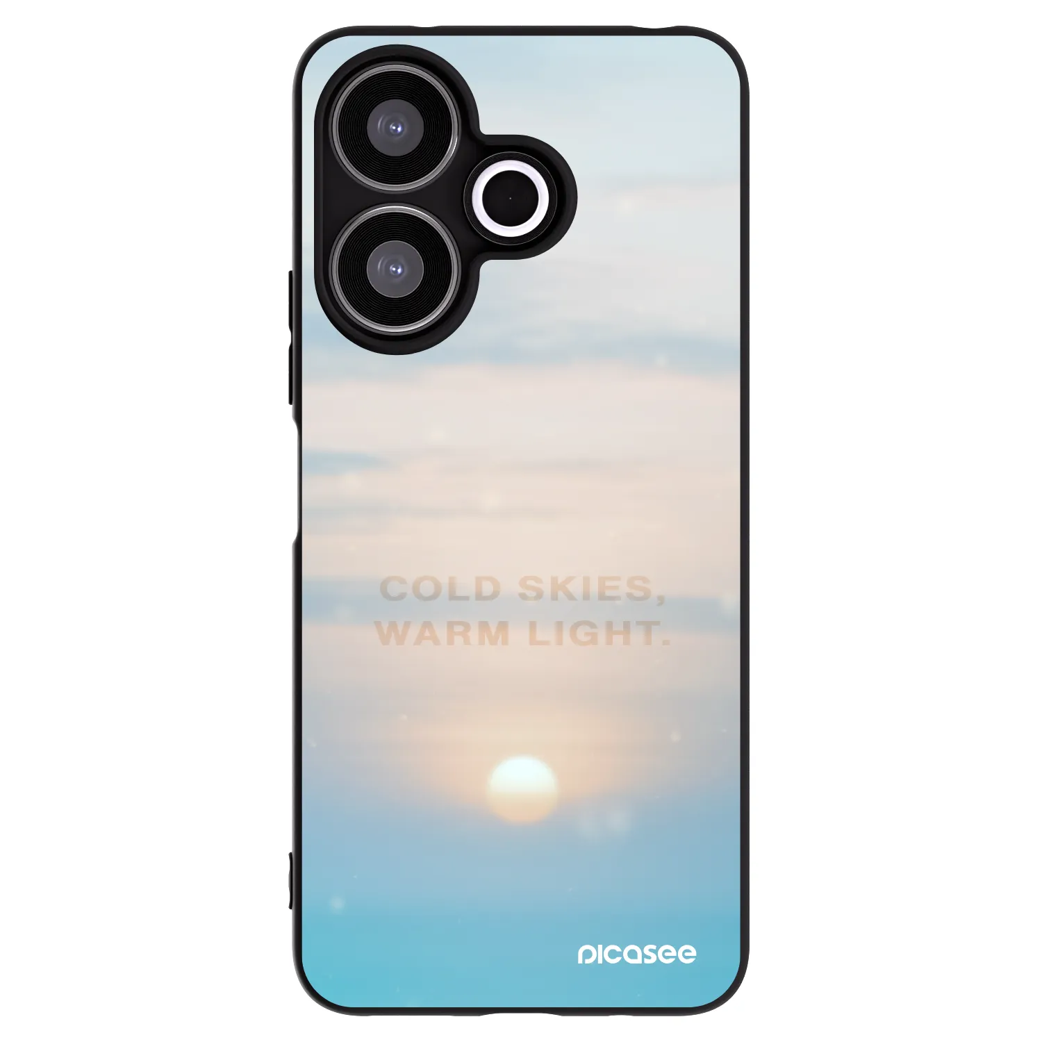 Picasee Μαύρη θήκη σιλικόνης για Xiaomi Redmi 13 4G - COLD SKIES