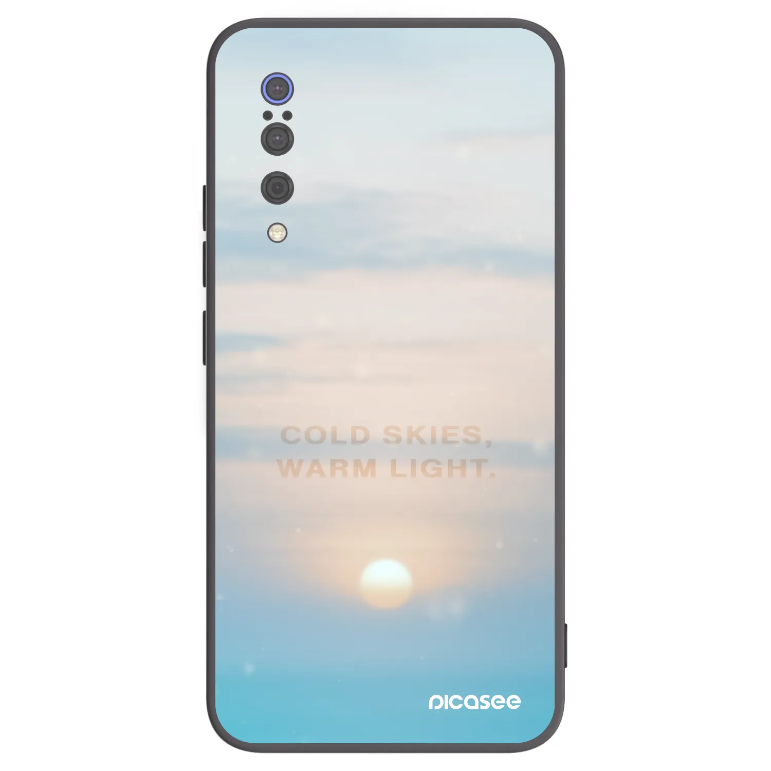 Picasee Μαύρη θήκη σιλικόνης για Xiaomi Mi 9 - COLD SKIES