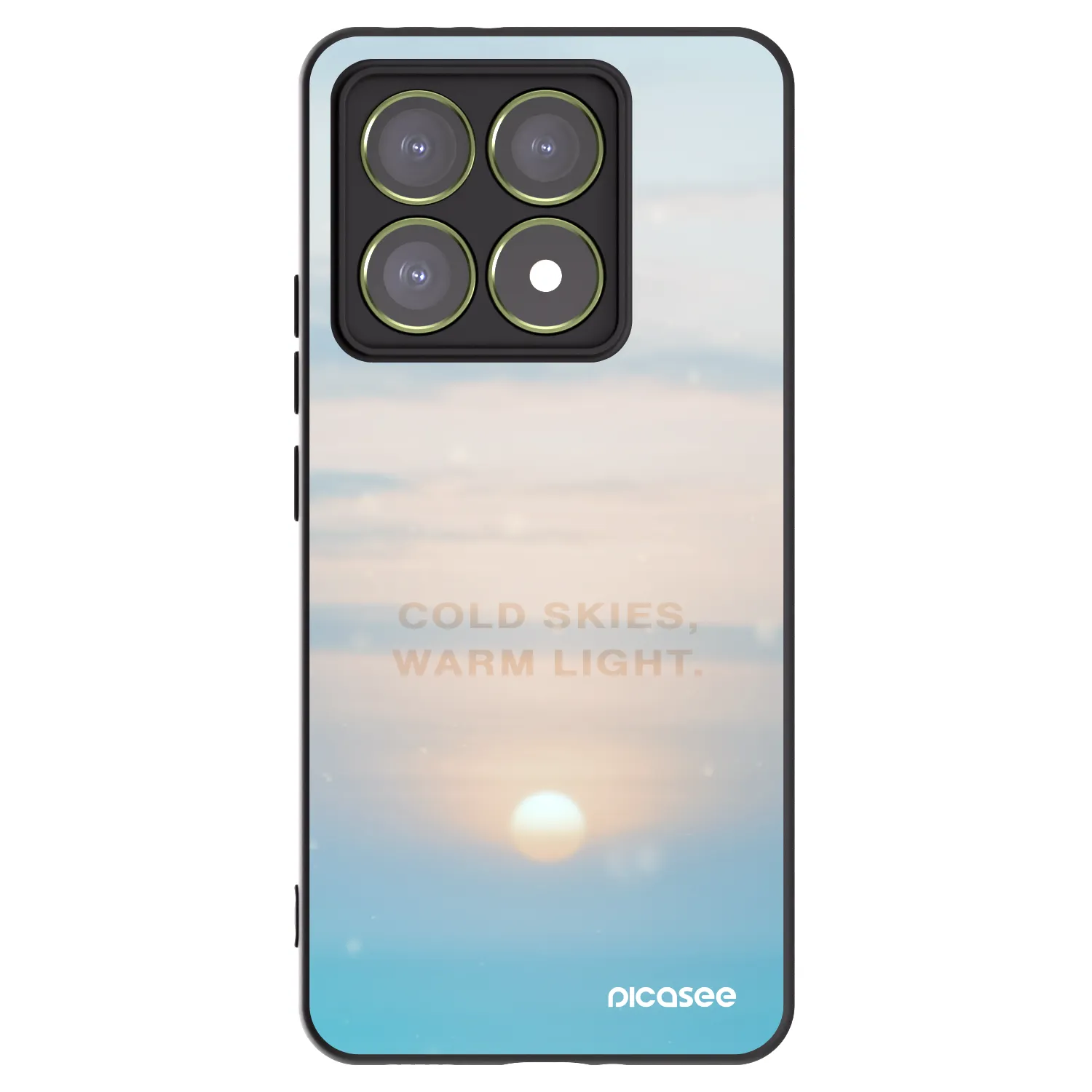 Picasee Μαύρη θήκη σιλικόνης για Xiaomi 14T - COLD SKIES