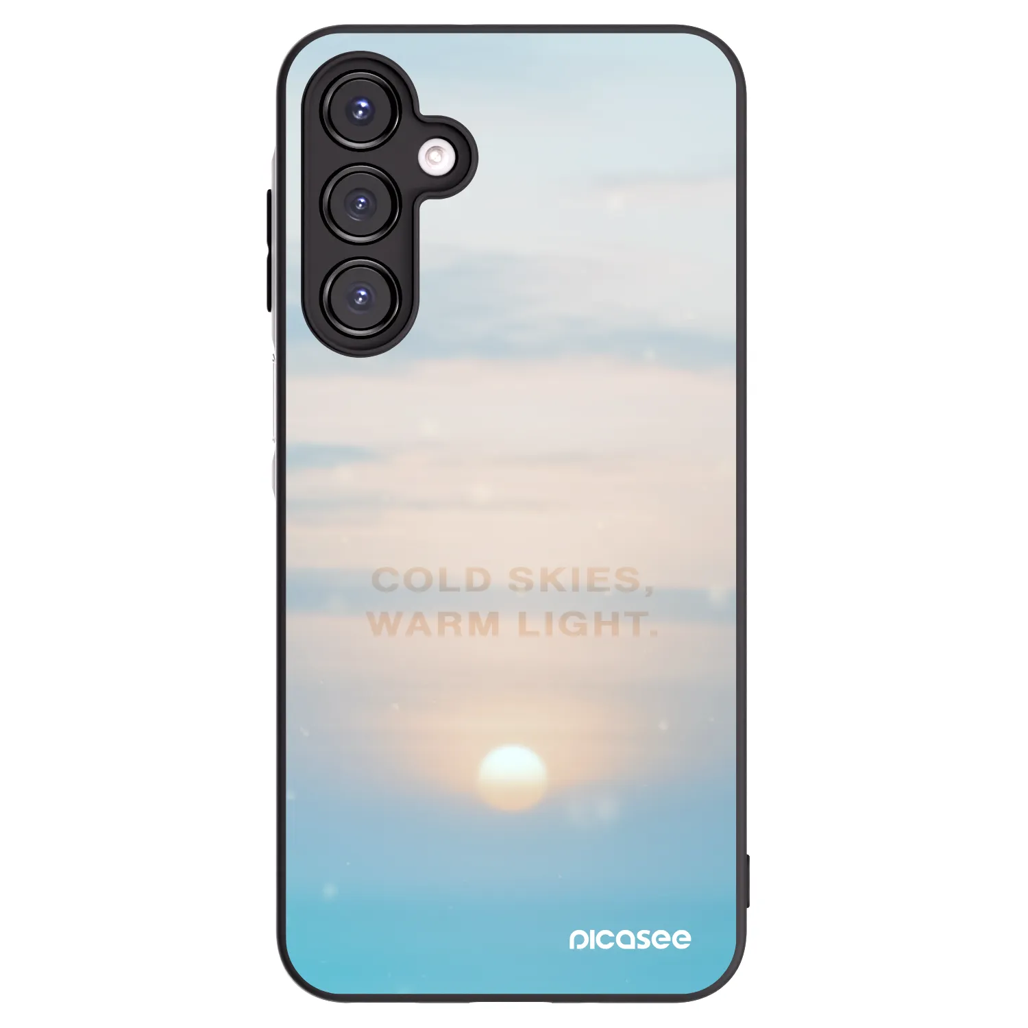 Picasee Μαύρη θήκη σιλικόνης για Samsung Galaxy A16 5G - COLD SKIES