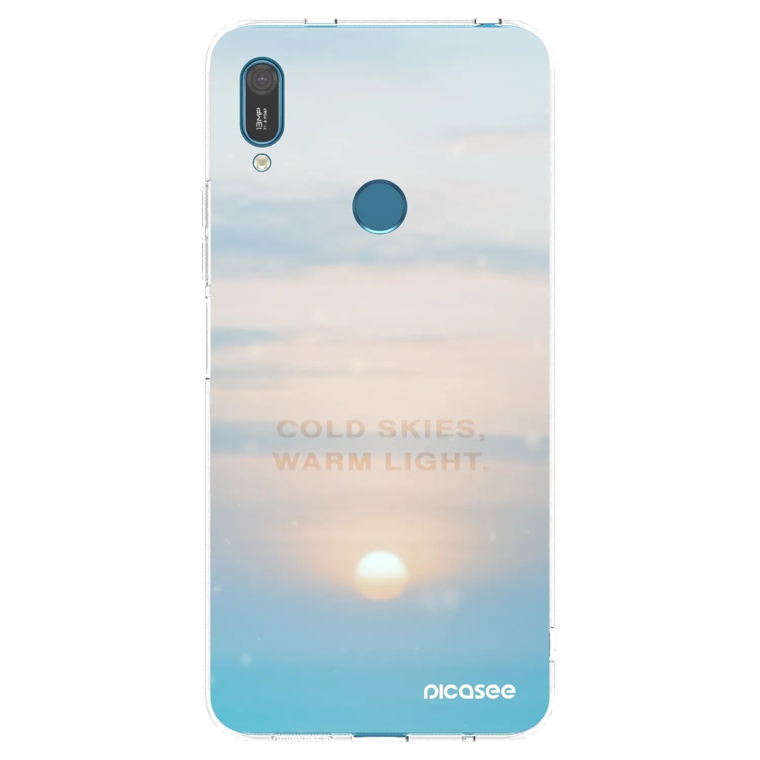 Picasee διαφανής θήκη σιλικόνης Huawei Y7 2019 - COLD SKIES
