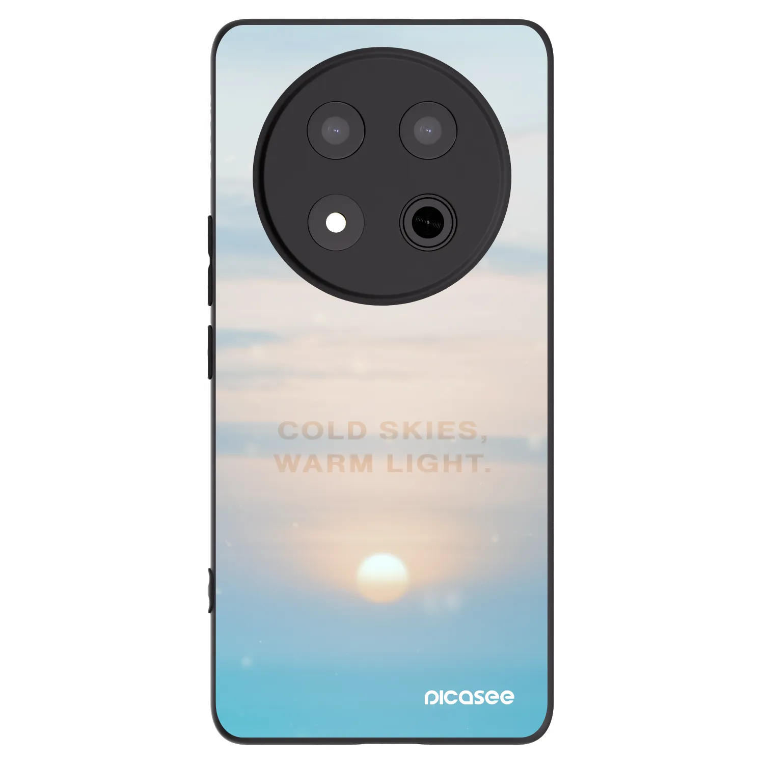 Picasee Μαύρη θήκη σιλικόνης για Honor Magic7 Lite 5G - COLD SKIES