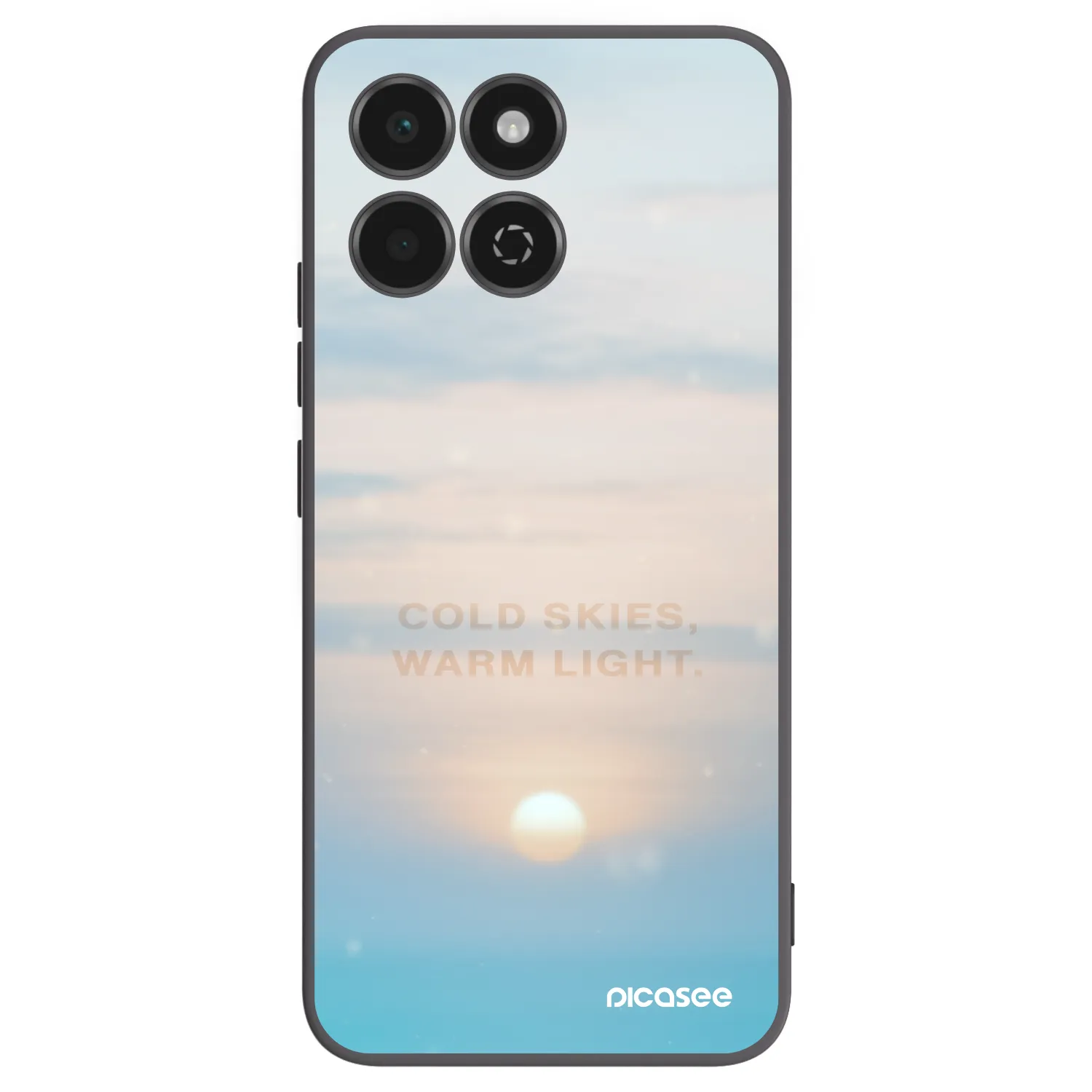 Picasee Μαύρη θήκη σιλικόνης για Honor 200 Smart 5G - COLD SKIES