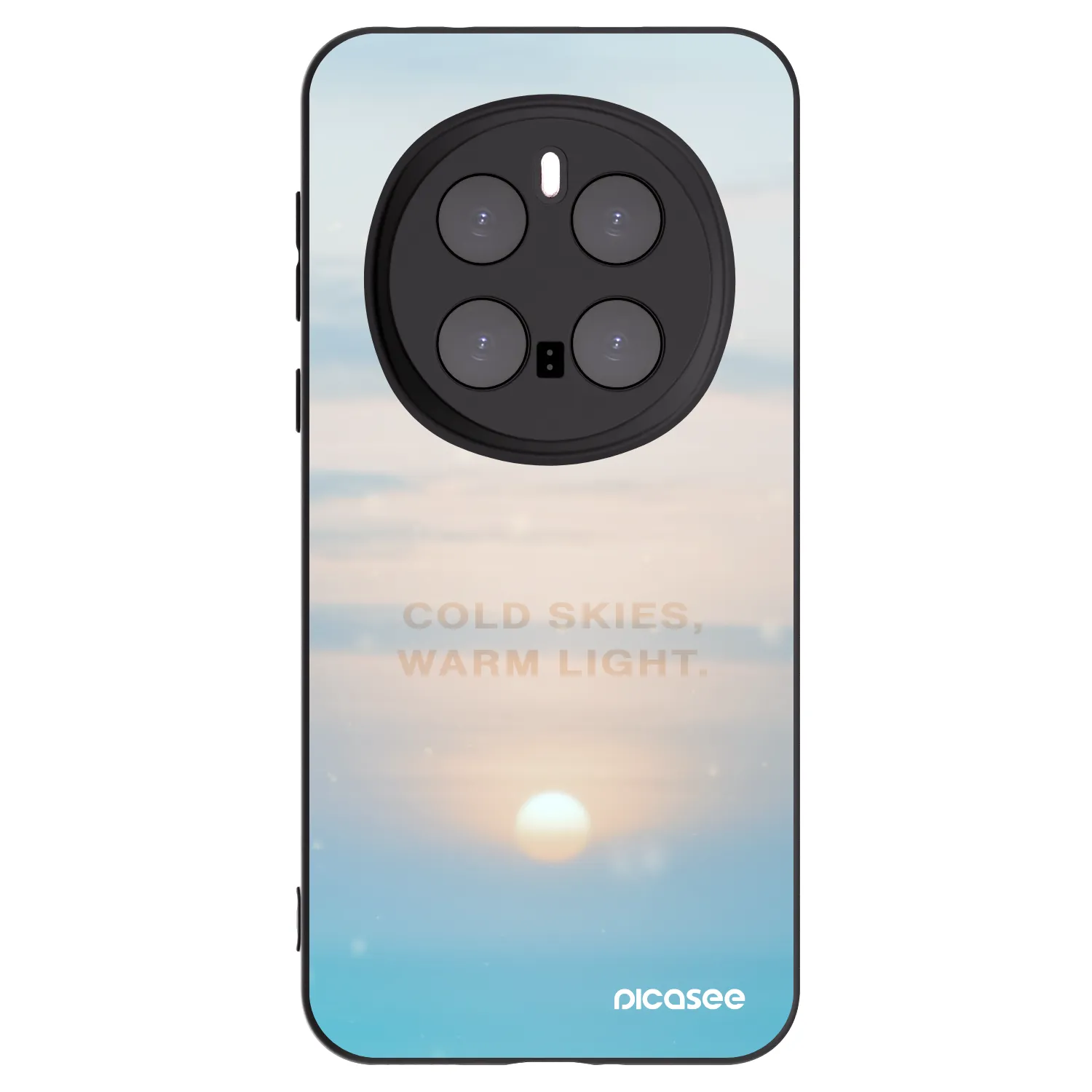 Picasee Μαύρη θήκη σιλικόνης για Honor Magic7 Pro 5G - COLD SKIES