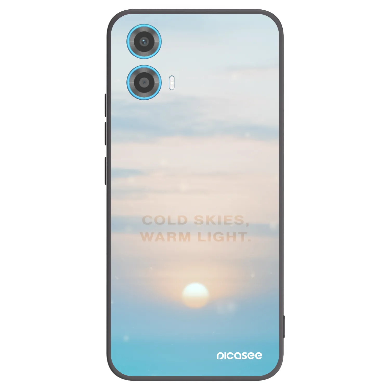 Picasee Μαύρη θήκη σιλικόνης για Motorola Moto G34 5G - COLD SKIES