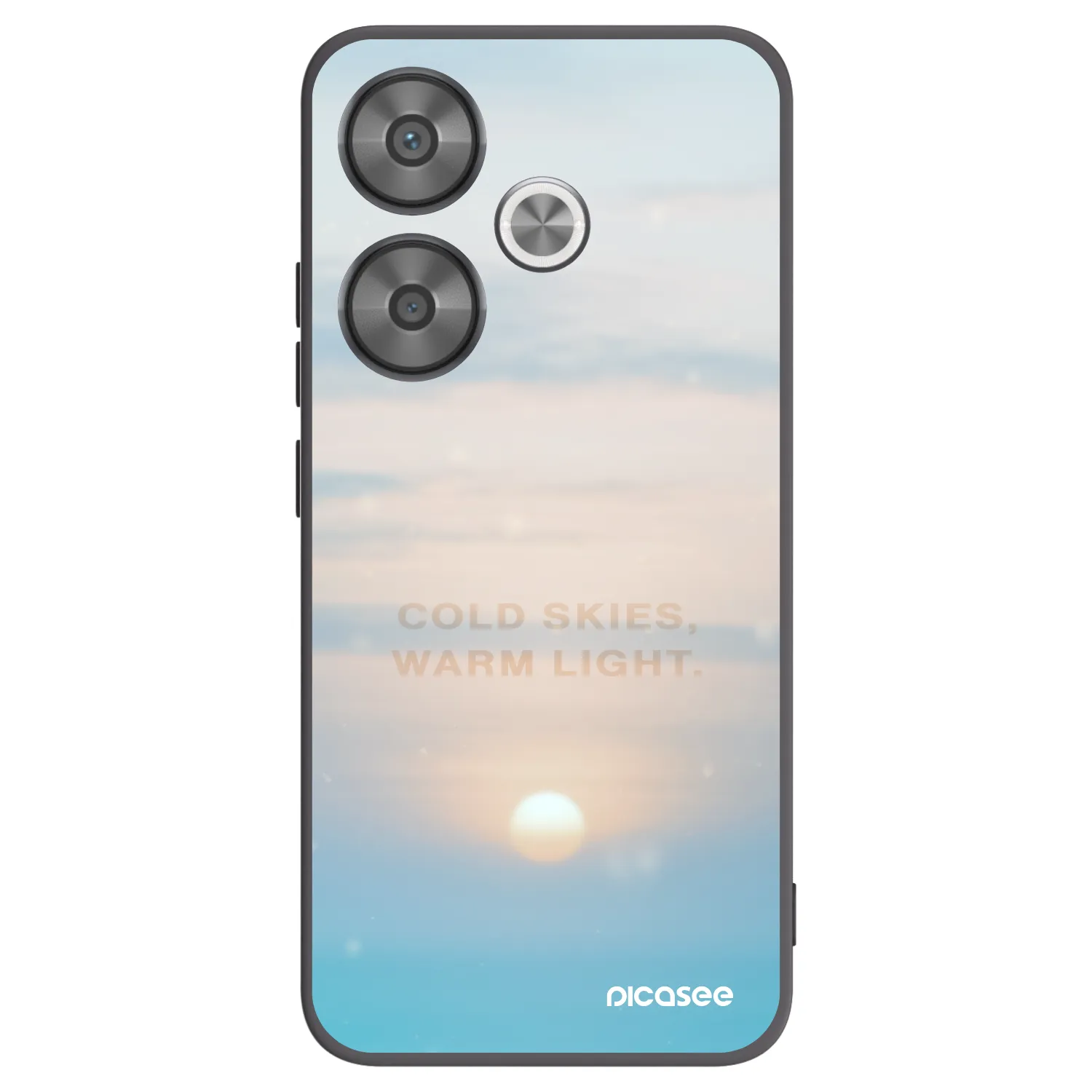 Picasee Μαύρη θήκη σιλικόνης για Xiaomi Poco F6 - COLD SKIES