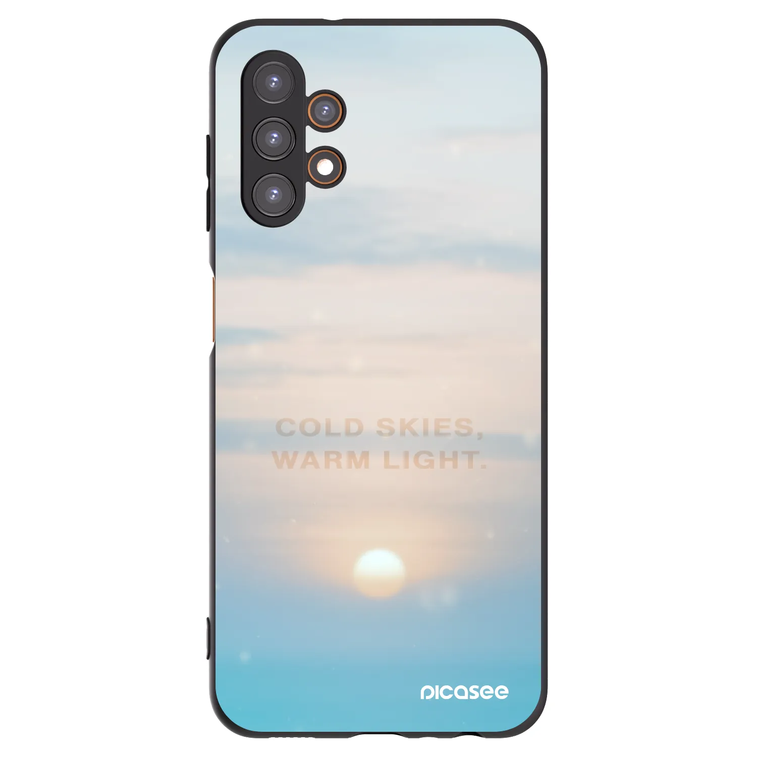 Picasee Μαύρη θήκη σιλικόνης για Samsung Galaxy A13 5G - COLD SKIES