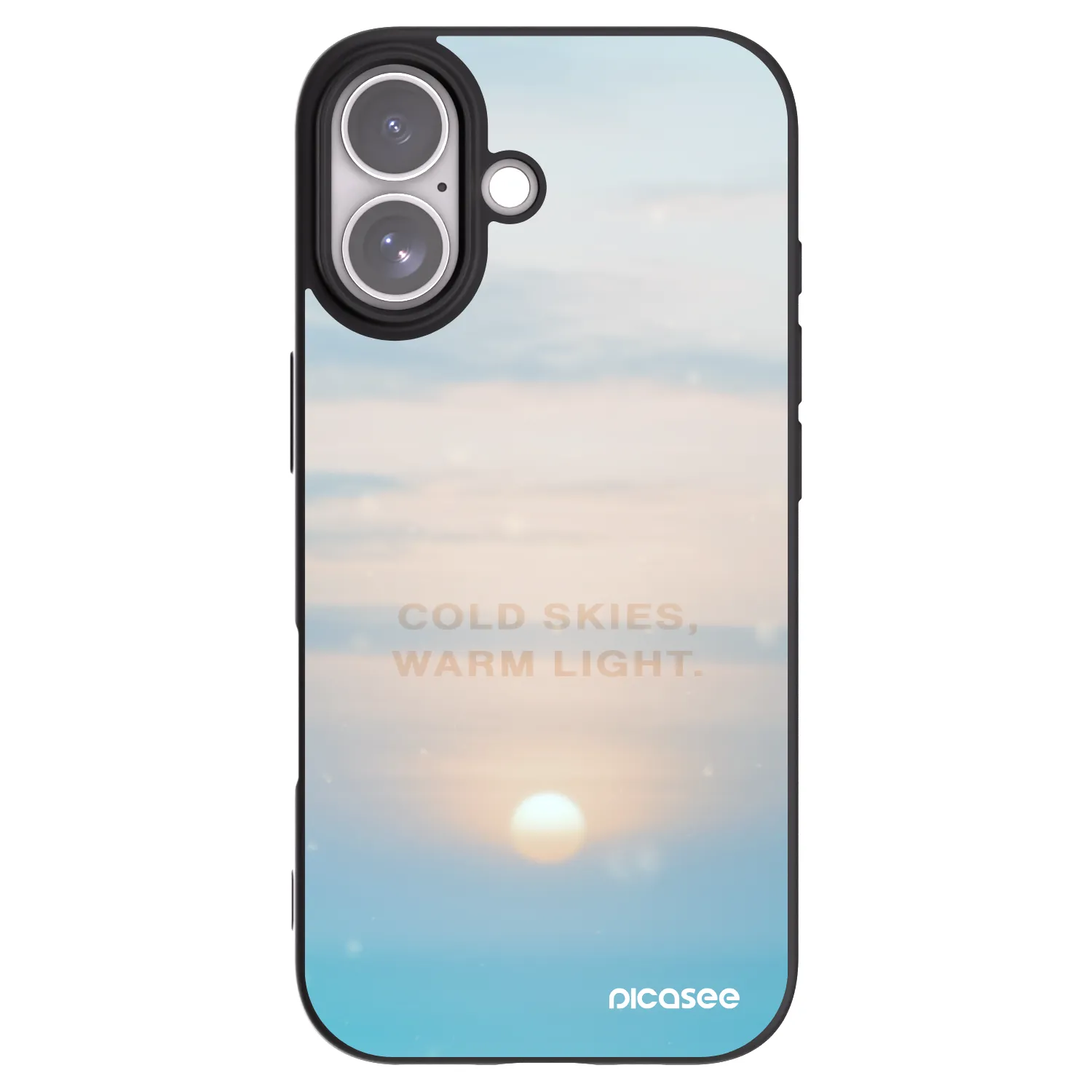 Picasee Μαύρη θήκη σιλικόνης για Apple iPhone 17 - COLD SKIES