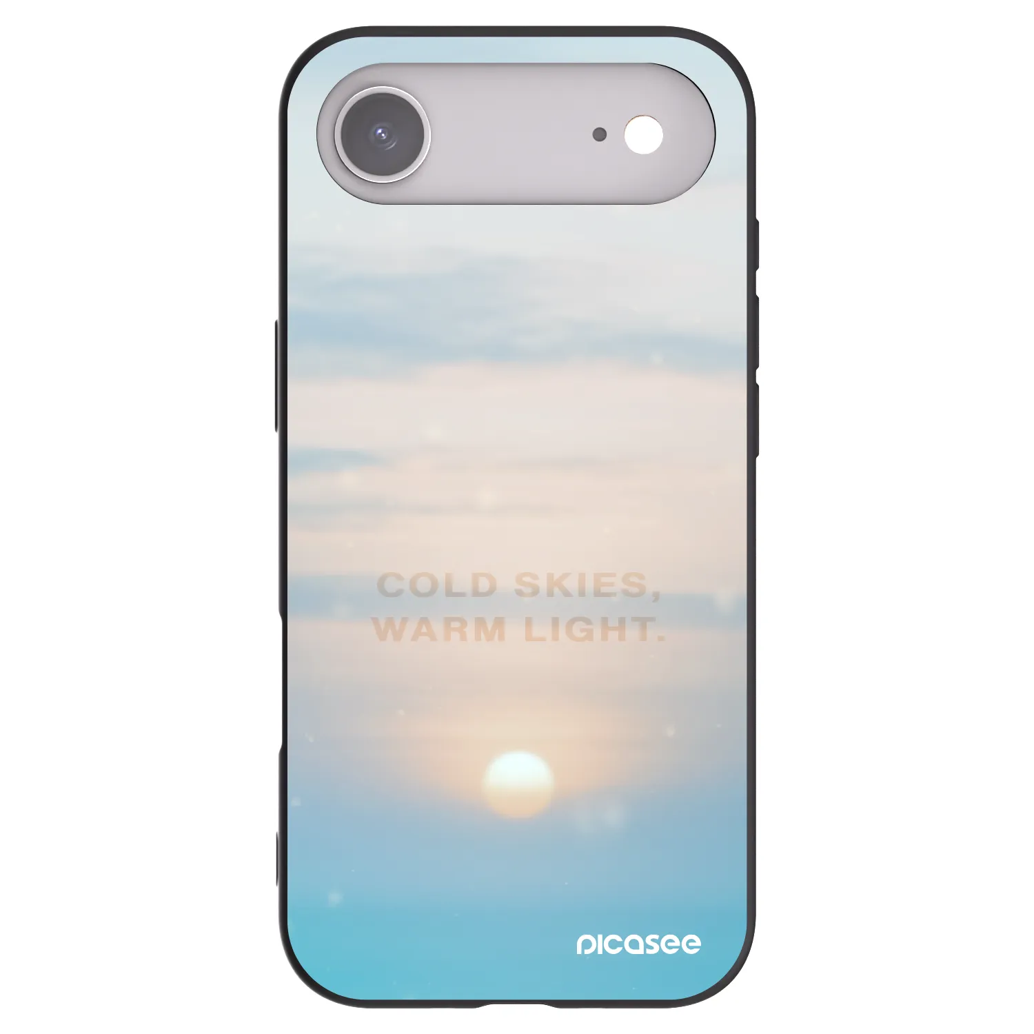Picasee Μαύρη θήκη σιλικόνης για Apple iPhone Air - COLD SKIES