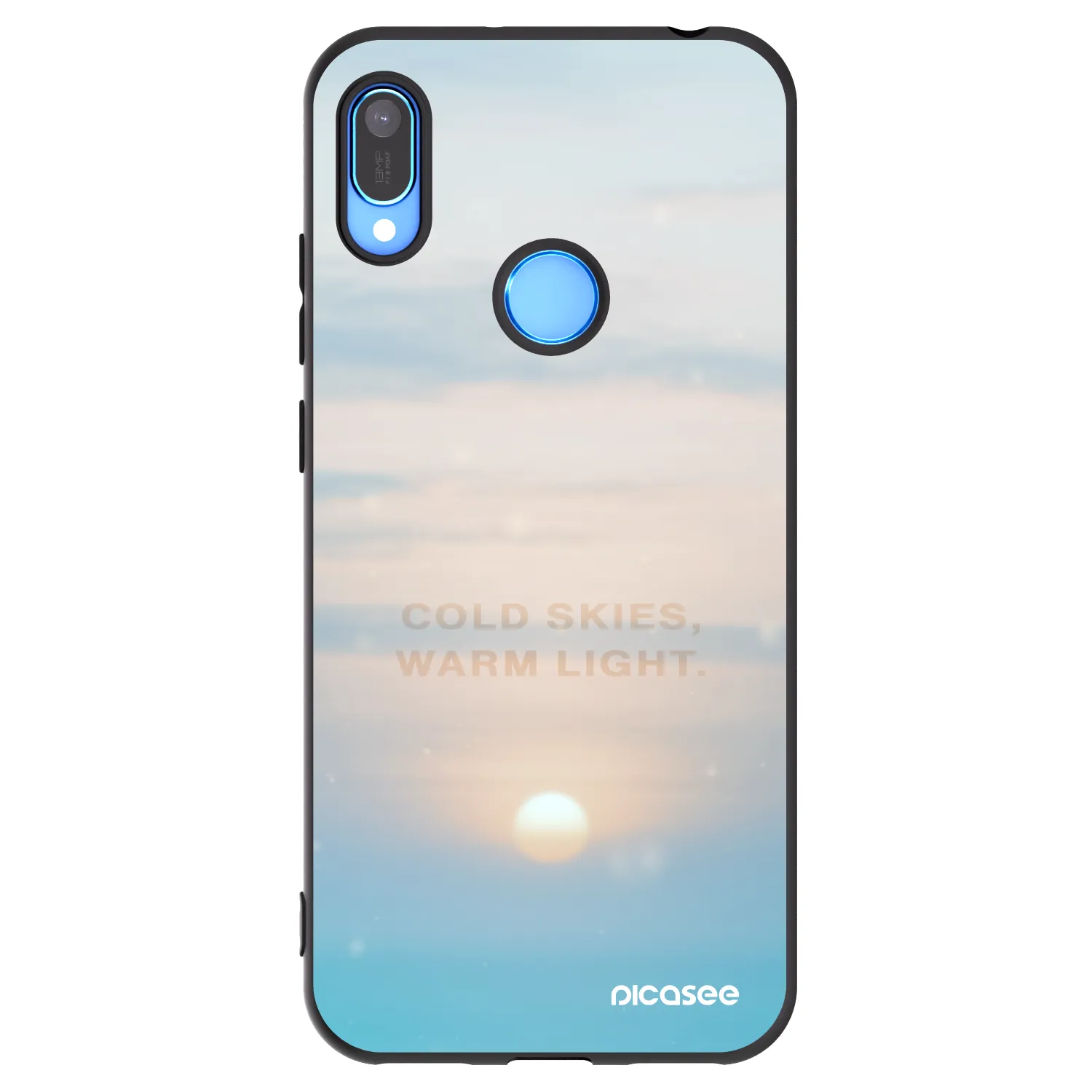 Picasee Μαύρη θήκη σιλικόνης για Huawei Y6 2019 - COLD SKIES