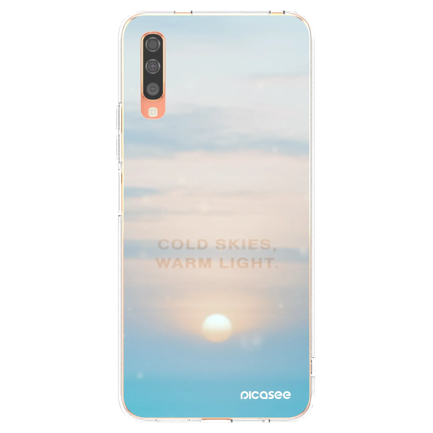 Picasee διαφανής θήκη σιλικόνης Samsung Galaxy A70 A705F - COLD SKIES