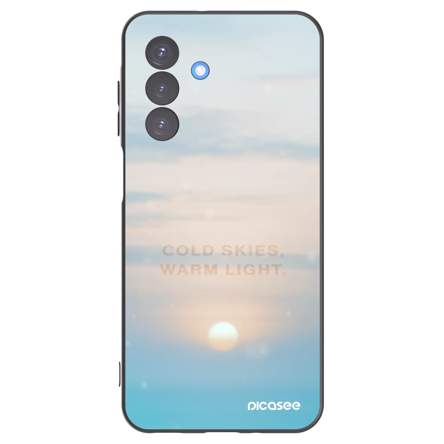 Picasee Μαύρη θήκη σιλικόνης για Samsung Galaxy A17 5G - COLD SKIES