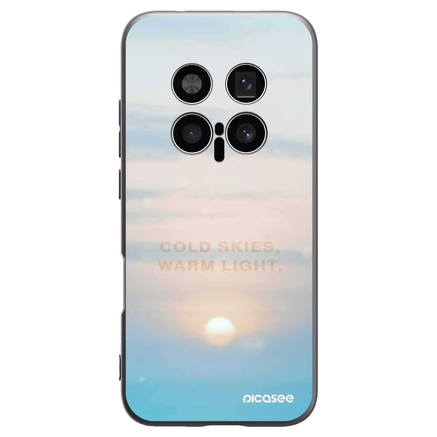 Picasee Μαύρη θήκη σιλικόνης για Honor Magic8 Pro 5G - COLD SKIES