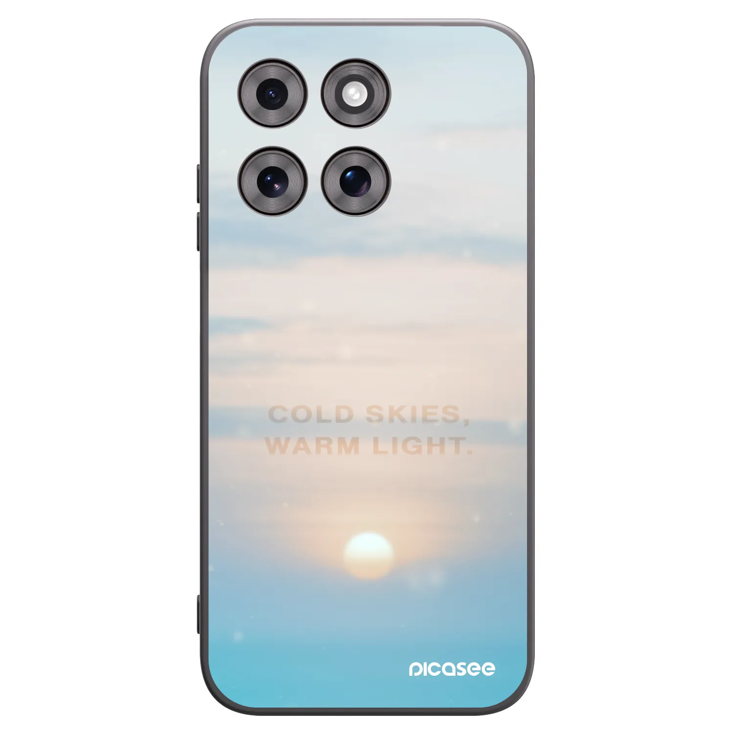 Picasee Μαύρη θήκη σιλικόνης για Motorola Moto G77 - COLD SKIES