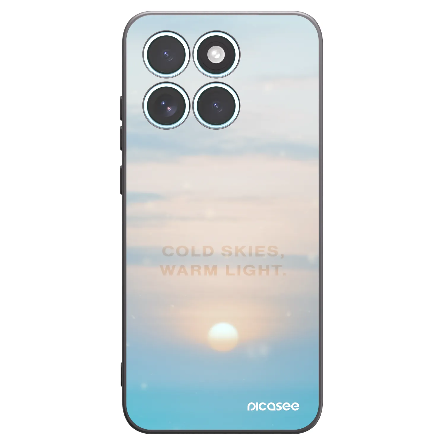 Picasee Μαύρη θήκη σιλικόνης για Motorola Edge 70 Fusion - COLD SKIES