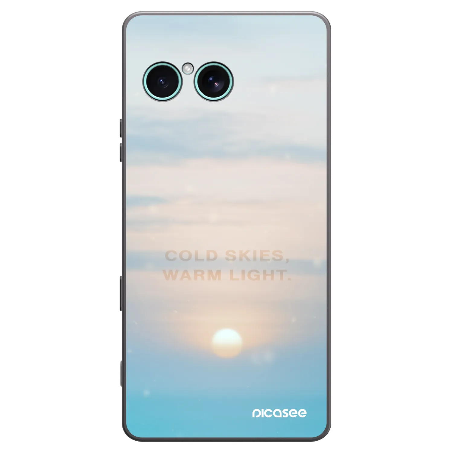 Picasee Μαύρη θήκη σιλικόνης για Sony Xperia 10 VII - COLD SKIES