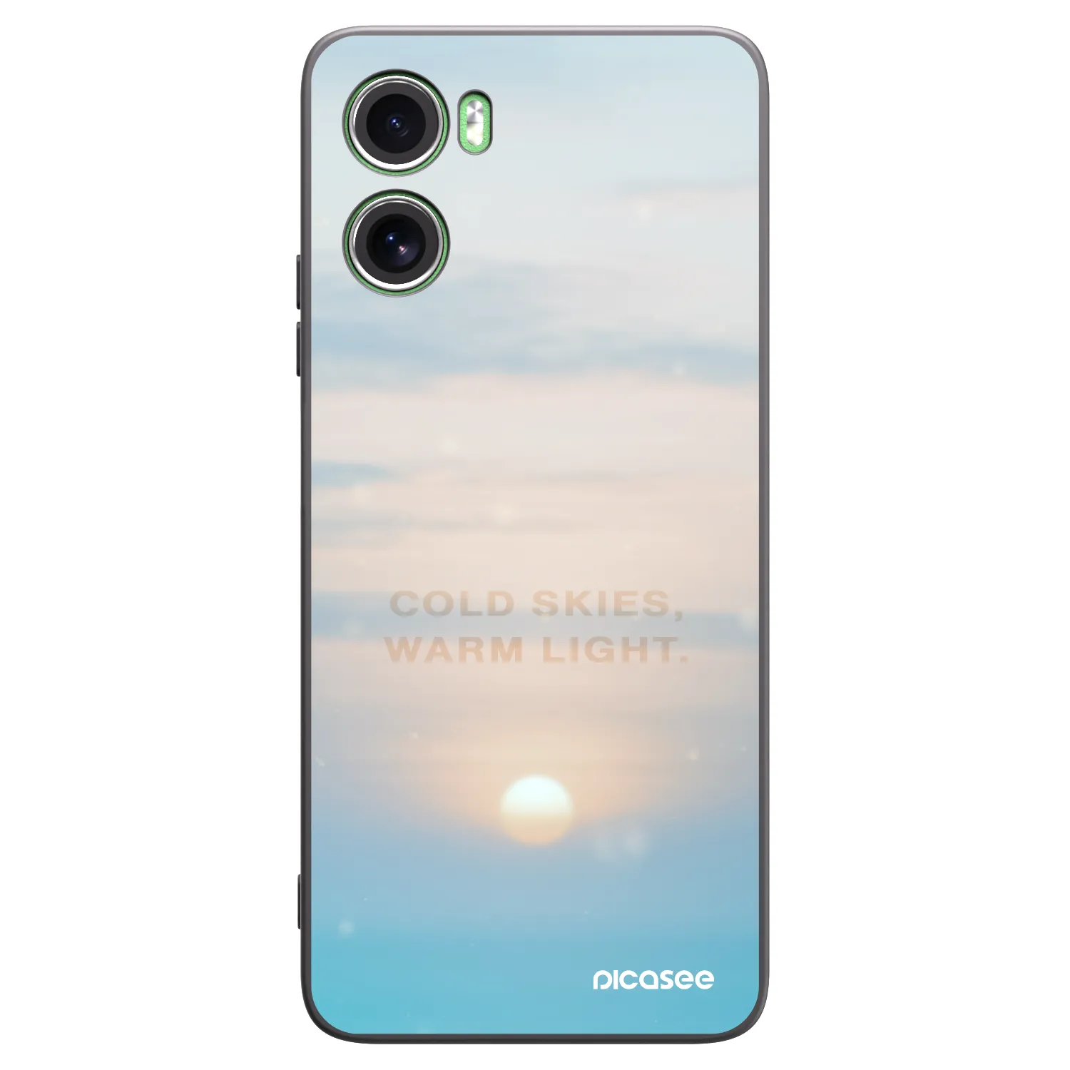 Picasee Μαύρη θήκη σιλικόνης για Motorola Moto G06 - COLD SKIES