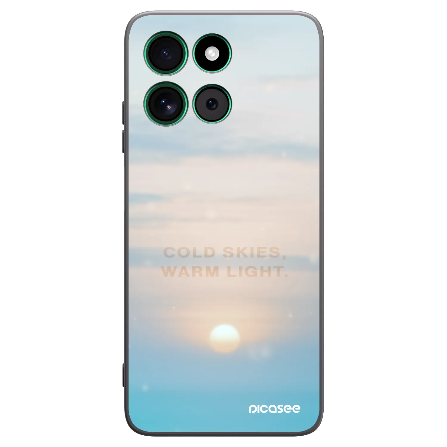 Picasee Μαύρη θήκη σιλικόνης για Motorola Moto G57 Power - COLD SKIES