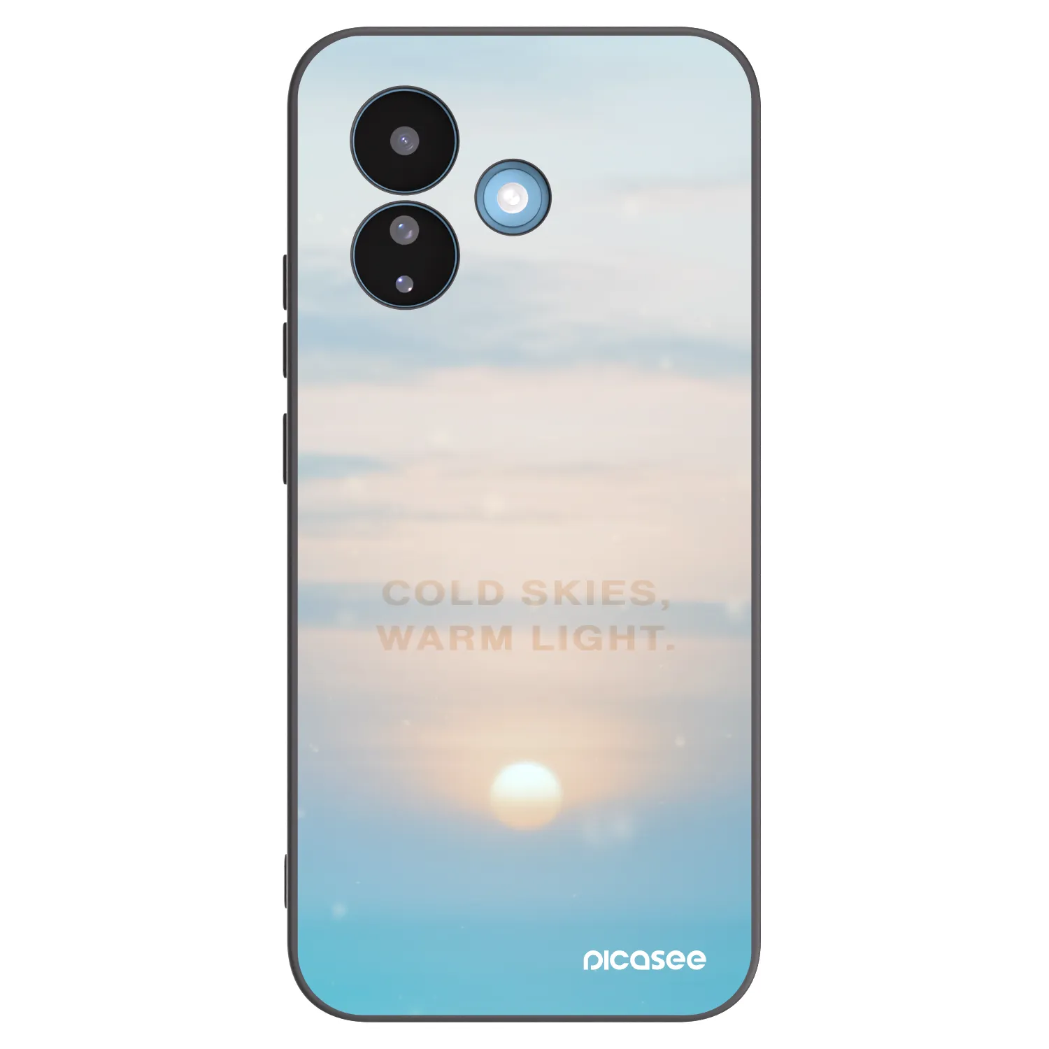 Picasee Μαύρη θήκη σιλικόνης για Xiaomi Redmi Note 17 Pro 5G - COLD SKIES