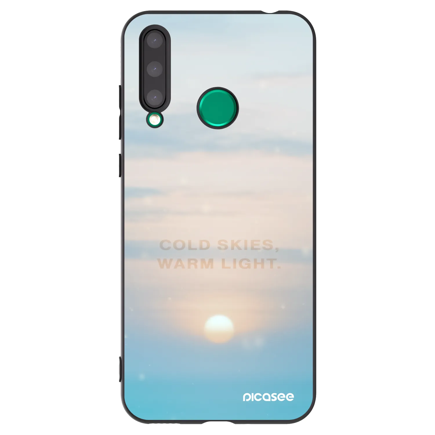 Picasee Μαύρη θήκη σιλικόνης για Honor 20 Lite - COLD SKIES