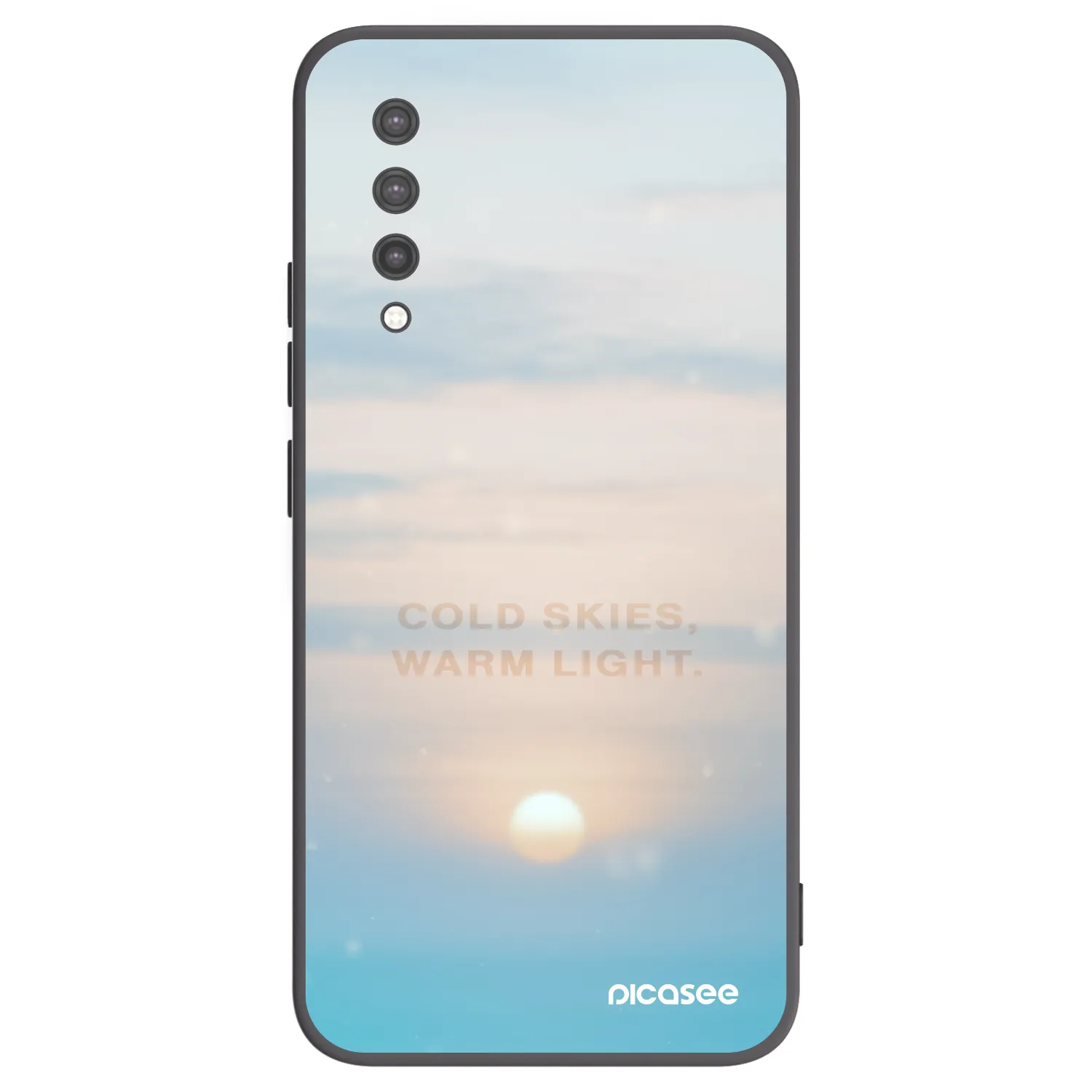 Picasee Μαύρη θήκη σιλικόνης για Xiaomi Mi 9 Lite - COLD SKIES