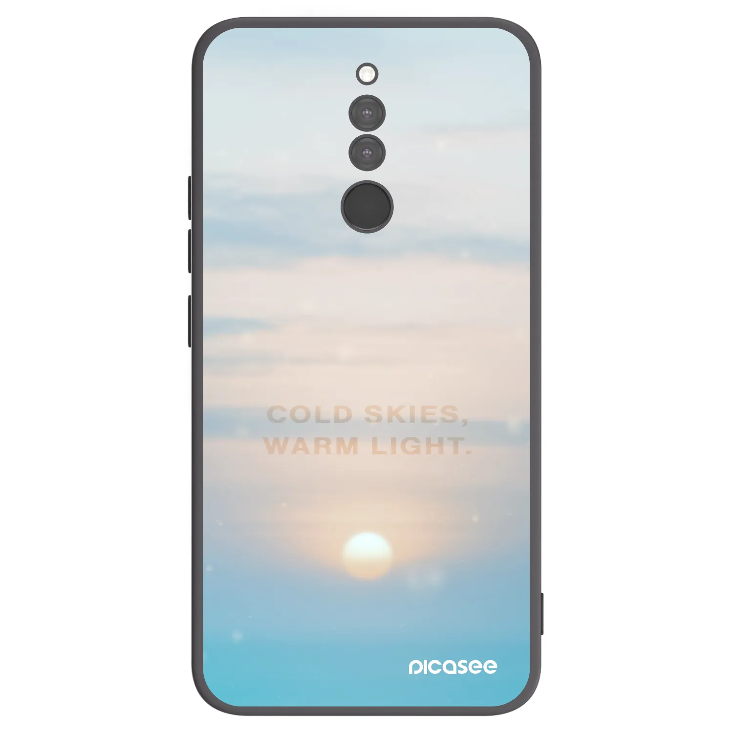 Picasee Μαύρη θήκη σιλικόνης για Xiaomi Redmi 8 - COLD SKIES