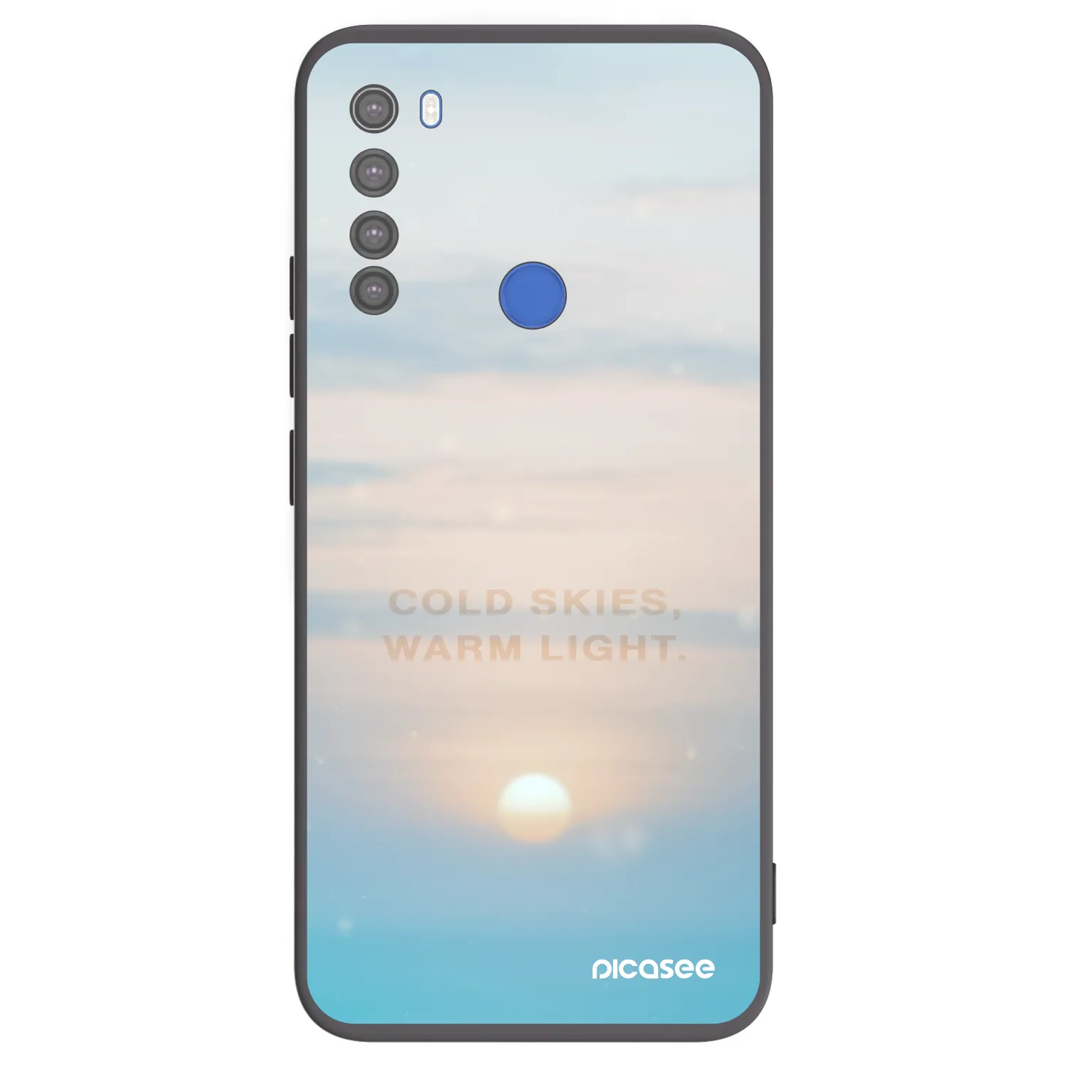 Picasee Μαύρη θήκη σιλικόνης για Xiaomi Redmi Note 8T - COLD SKIES