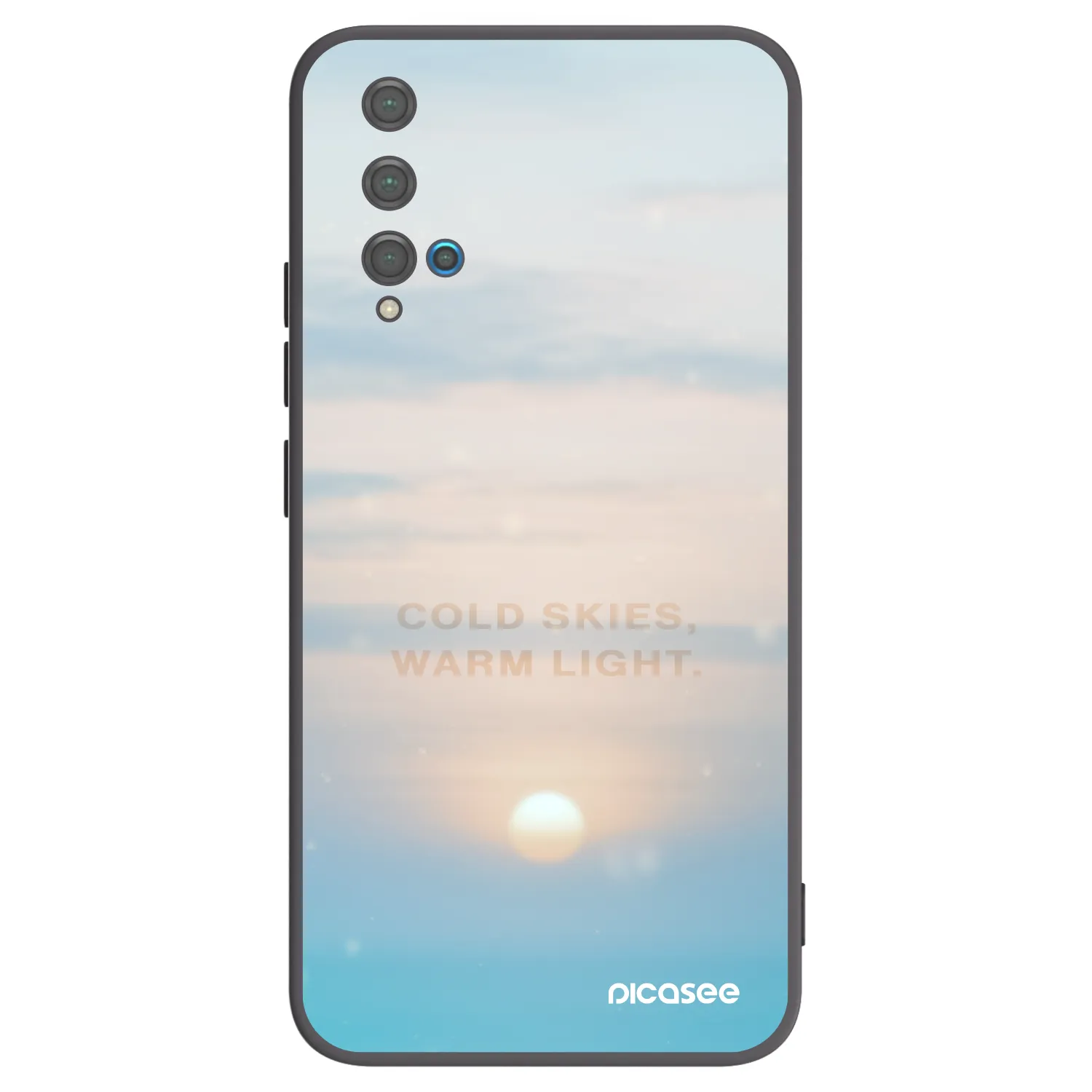Picasee Μαύρη θήκη σιλικόνης για Huawei Nova 5T - COLD SKIES