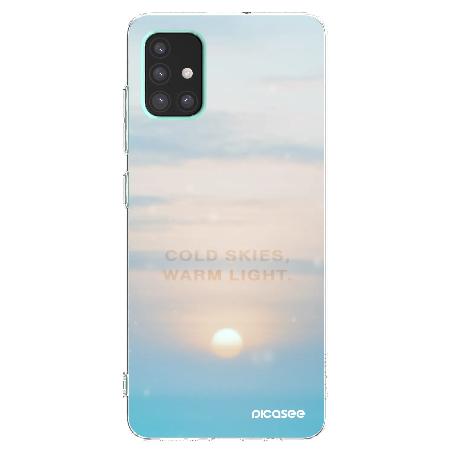 Picasee διαφανής θήκη σιλικόνης Samsung Galaxy A51 A515F - COLD SKIES