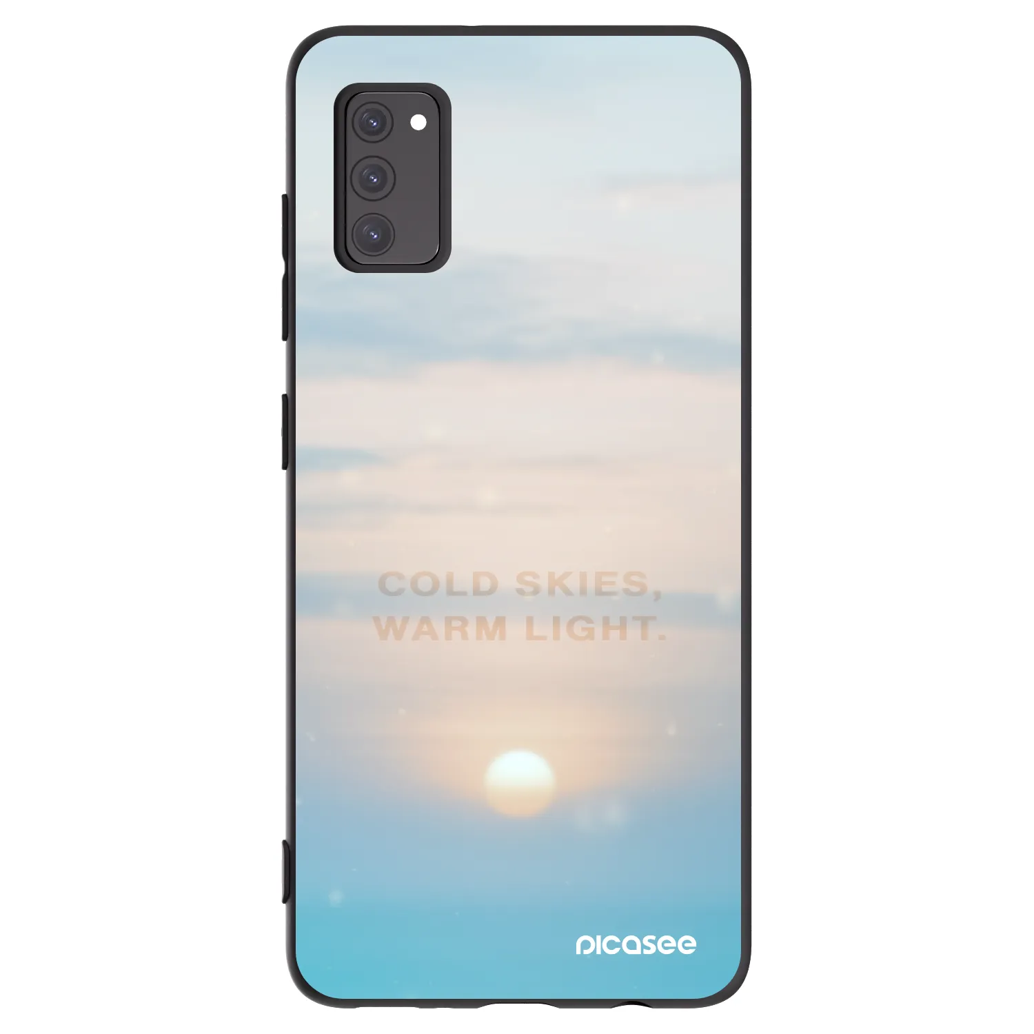 Picasee Μαύρη θήκη σιλικόνης για Samsung Galaxy A41 A415F - COLD SKIES