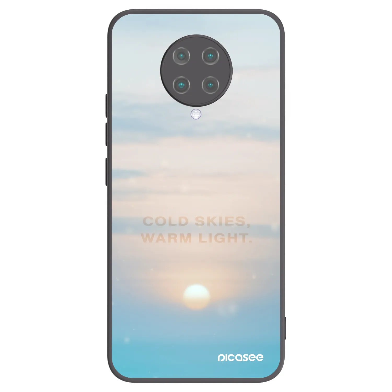 Picasee Μαύρη θήκη σιλικόνης για Xiaomi Poco F2 Pro - COLD SKIES