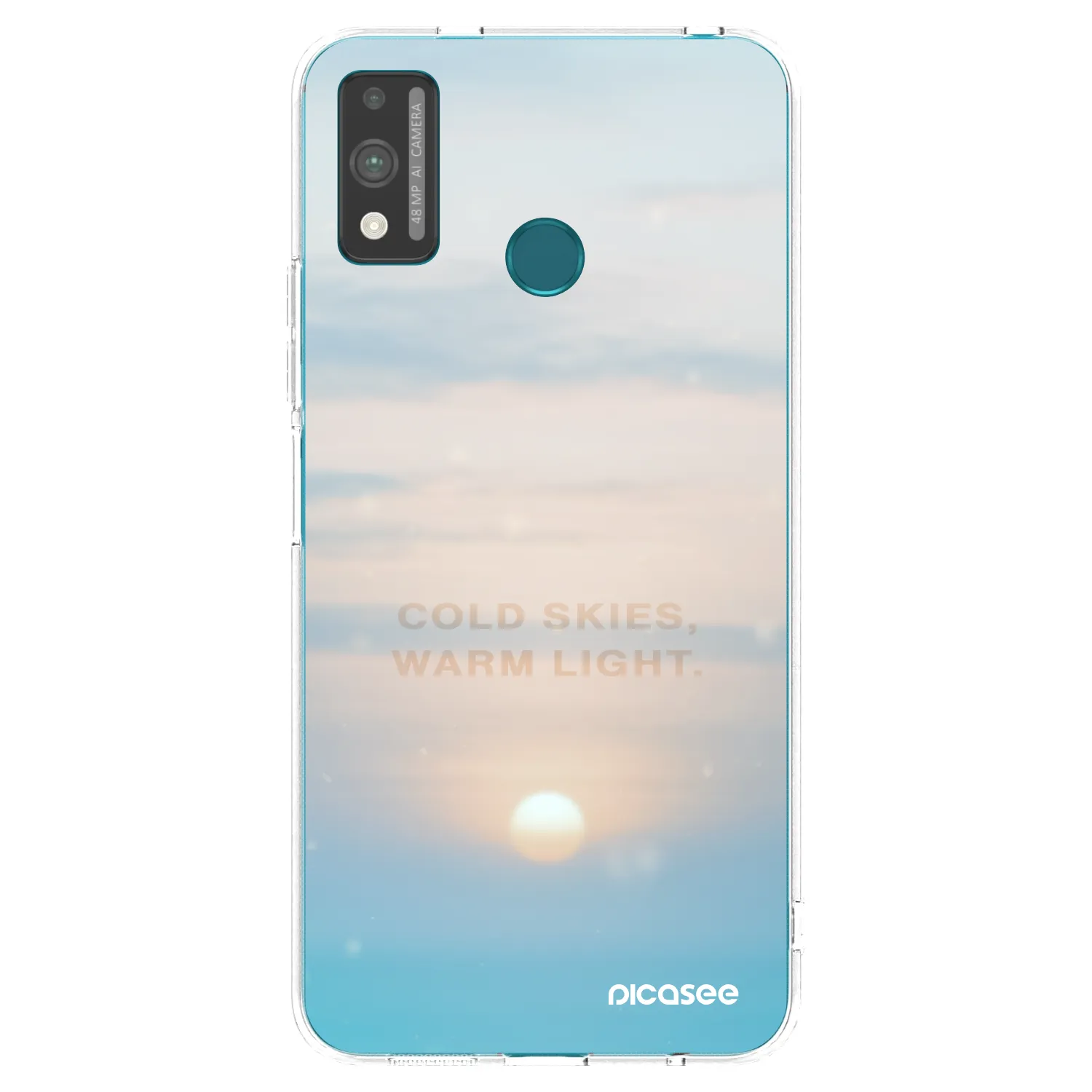 Picasee διαφανής θήκη σιλικόνης Honor 9X Lite - COLD SKIES