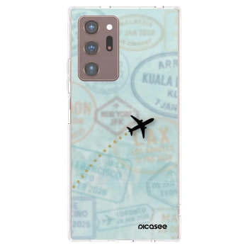 Picasee διαφανής θήκη σιλικόνης Samsung Galaxy Note 20 Ultra - FLIGHT PATH