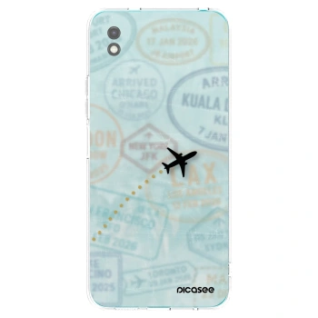 Picasee Μαύρη θήκη σιλικόνης για Xiaomi Redmi 9A - FLIGHT PATH