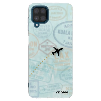 Picasee διαφανής θήκη σιλικόνης Samsung Galaxy A12 A125F - FLIGHT PATH