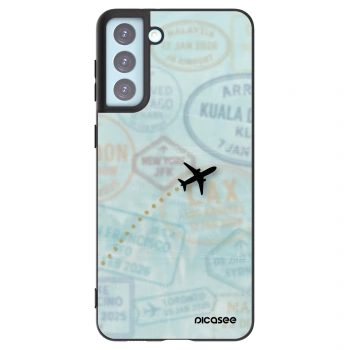 Picasee Μαύρη θήκη σιλικόνης για Samsung Galaxy S21+ 5G G996F - FLIGHT PATH