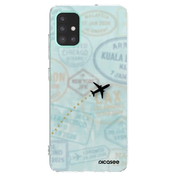 Picasee διαφανής θήκη σιλικόνης Samsung Galaxy M31s - FLIGHT PATH