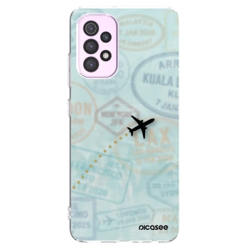 Picasee διαφανής θήκη σιλικόνης Samsung Galaxy A32 5G A326B - FLIGHT PATH