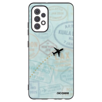 Picasee Μαύρη θήκη σιλικόνης για Samsung Galaxy A32 5G A326B - FLIGHT PATH