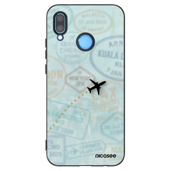 Picasee Μαύρη θήκη σιλικόνης για Huawei P20 Lite - FLIGHT PATH