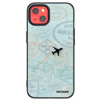 Picasee Μαύρη θήκη σιλικόνης για Apple iPhone 13 - FLIGHT PATH