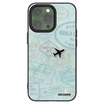 Picasee Μαύρη θήκη σιλικόνης για Apple iPhone 13 Pro - FLIGHT PATH