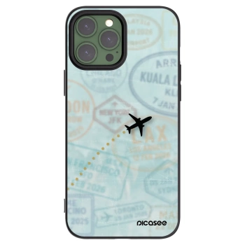 Picasee Μαύρη θήκη σιλικόνης για Apple iPhone 13 Pro Max - FLIGHT PATH