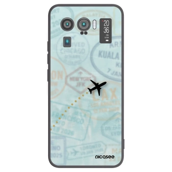 Picasee Μαύρη θήκη σιλικόνης για Xiaomi Mi 11 Ultra - FLIGHT PATH