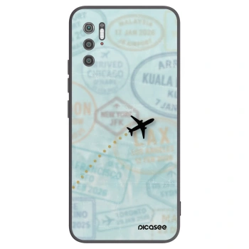 Picasee Μαύρη θήκη σιλικόνης για Xiaomi Poco M3 Pro 5G - FLIGHT PATH