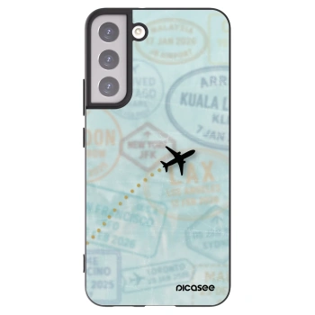 Picasee Μαύρη θήκη σιλικόνης για Samsung Galaxy S22+ 5G - FLIGHT PATH