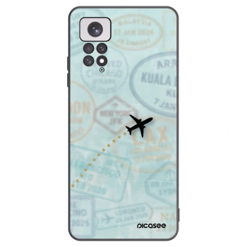 Picasee Μαύρη θήκη σιλικόνης για Xiaomi Redmi Note 11 - FLIGHT PATH
