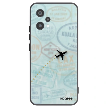Picasee Μαύρη θήκη σιλικόνης για Realme 9 Pro 5G - FLIGHT PATH